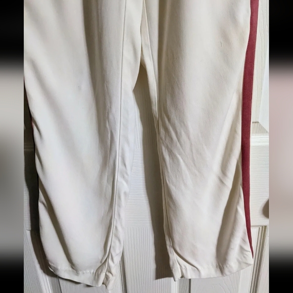 Zadig & Voltaire Deluxe Pants 36 US4 White Yellow Red Striped Sporty - Picture 3 of 5
